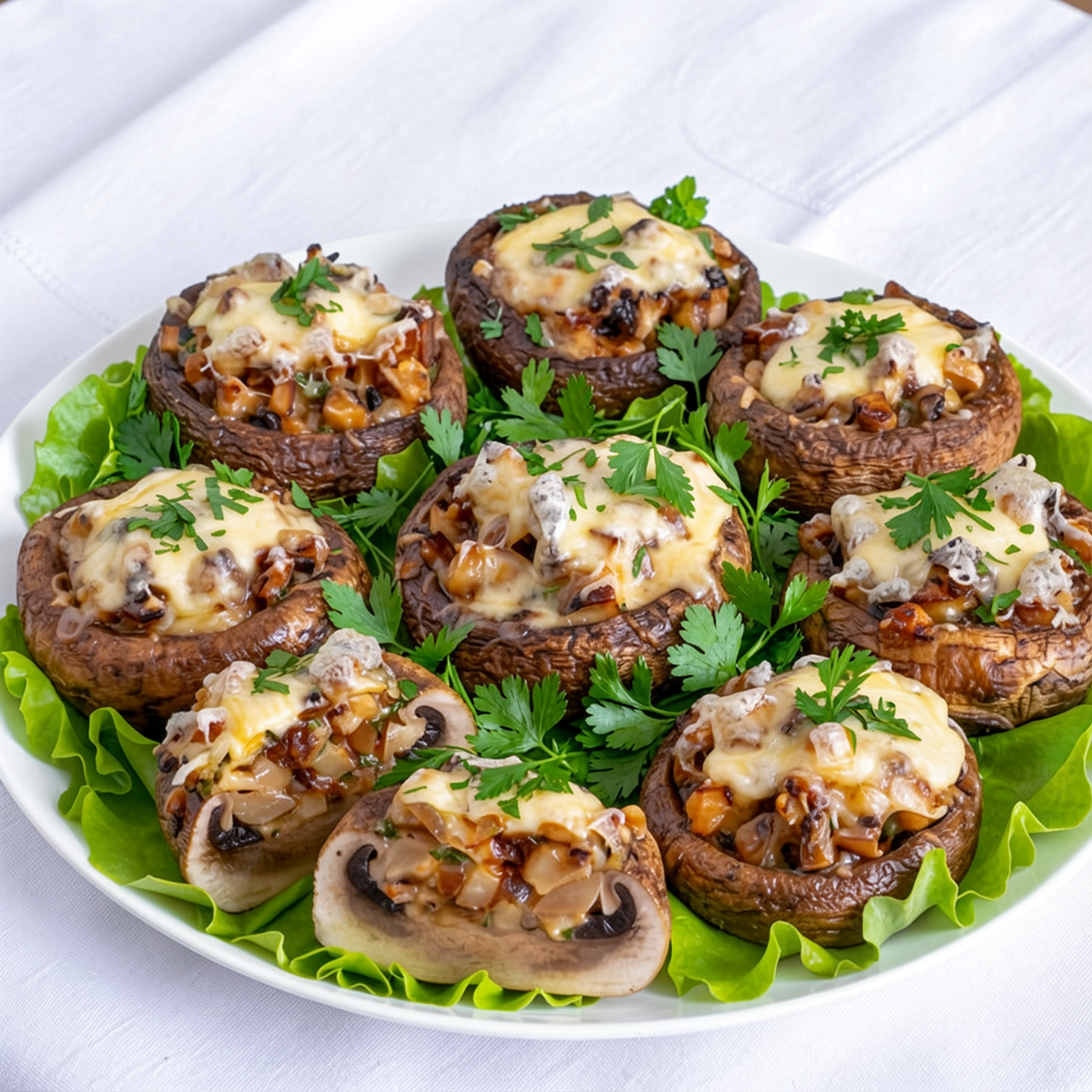 Шампиньоны с сыром