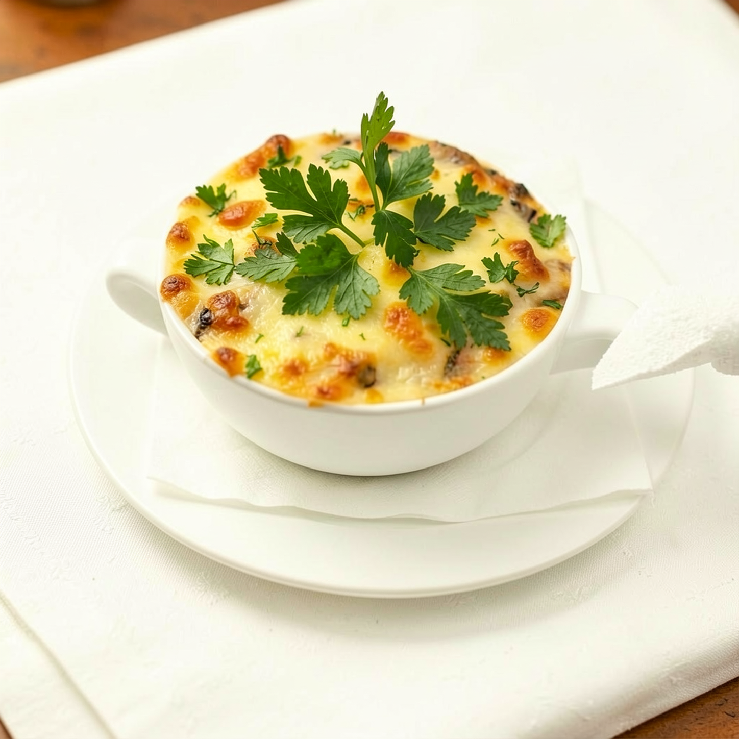 Жюльен с курицей и грибами